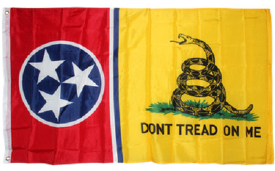 3x5 Gadsden Don't Tread On Me Tennessee State Flag 3'x5' Banner Brass Grommets