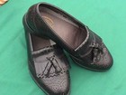 Men Dexter NOS Black Kiltie Slip On Wing Tip Dress Shoe New 8 M Never Worn USA — photo 6