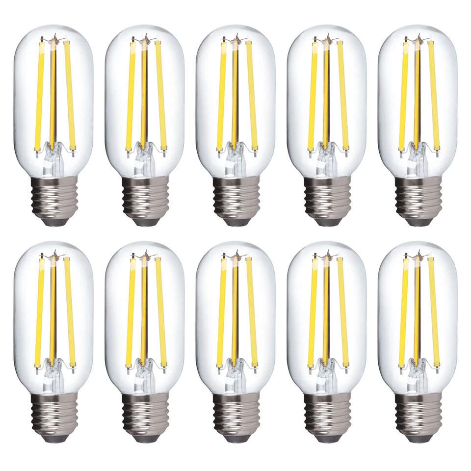 10x LED Leuchtmittel SET E27 Glühbirne T45 10W Lampe Glühlampe Filament Birne