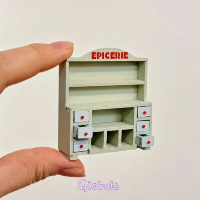 1:24 Maßstab Puppenhaus Miniatur Schrank Unvollendet Bücherregal Holz Möbel - Bild 1 von 4