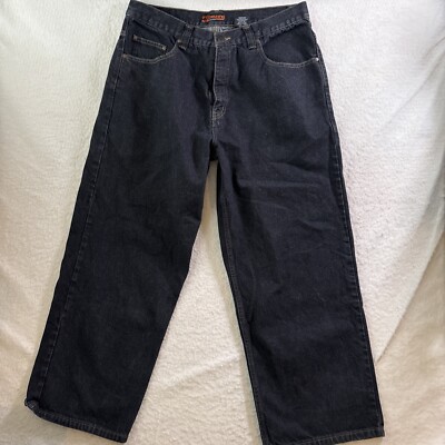 90s anchor blue “BEYOND BAGGY” Pants Vtg Anchor Blue BLACK Denim BEYOND BAGGY Grunge 90s Y2K