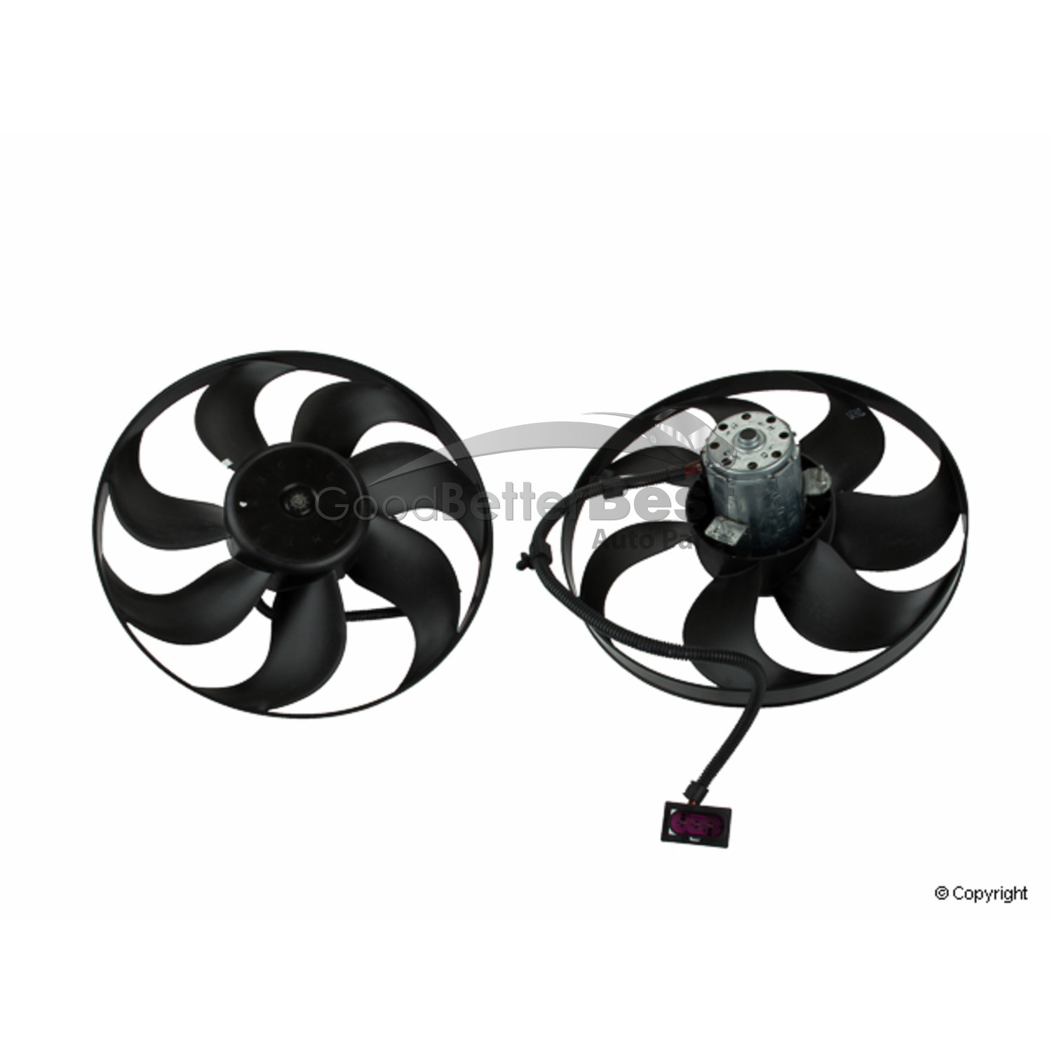 One New OE Supplier Engine Cooling Fan Motor Left 1200002948  