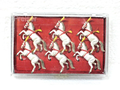 HO SCALE HAND PAINTED CIRCUS SHOW HORSES FIGURES 20382 FIGURINES PREISER