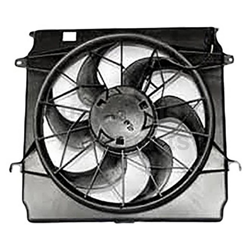 Ventilador de radiador y condensador doble TYC para Jeep Liberty_SU 2002 2003 2004 2006 2007 Foto 2 de 3