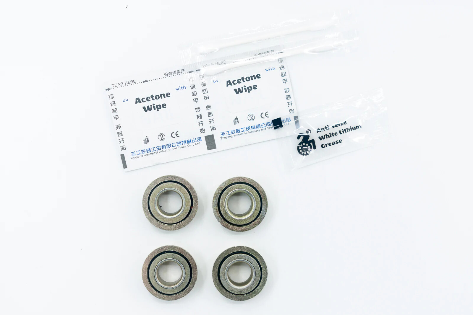 Caster Mount Bearings 1/2x 1-1/16 Flanged ABEC 1 (4-pack)