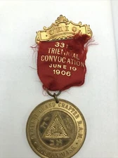 1906 General Grand Chapter R.A.M. Boston, Mass. Masonic Medal by SCHWAAB S&S