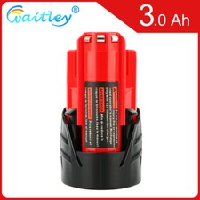 For Milwaukee M12 12V 3.0Ah Li-ion XC Battery M12B2 M12B4 48-11-2420 48-11-2411