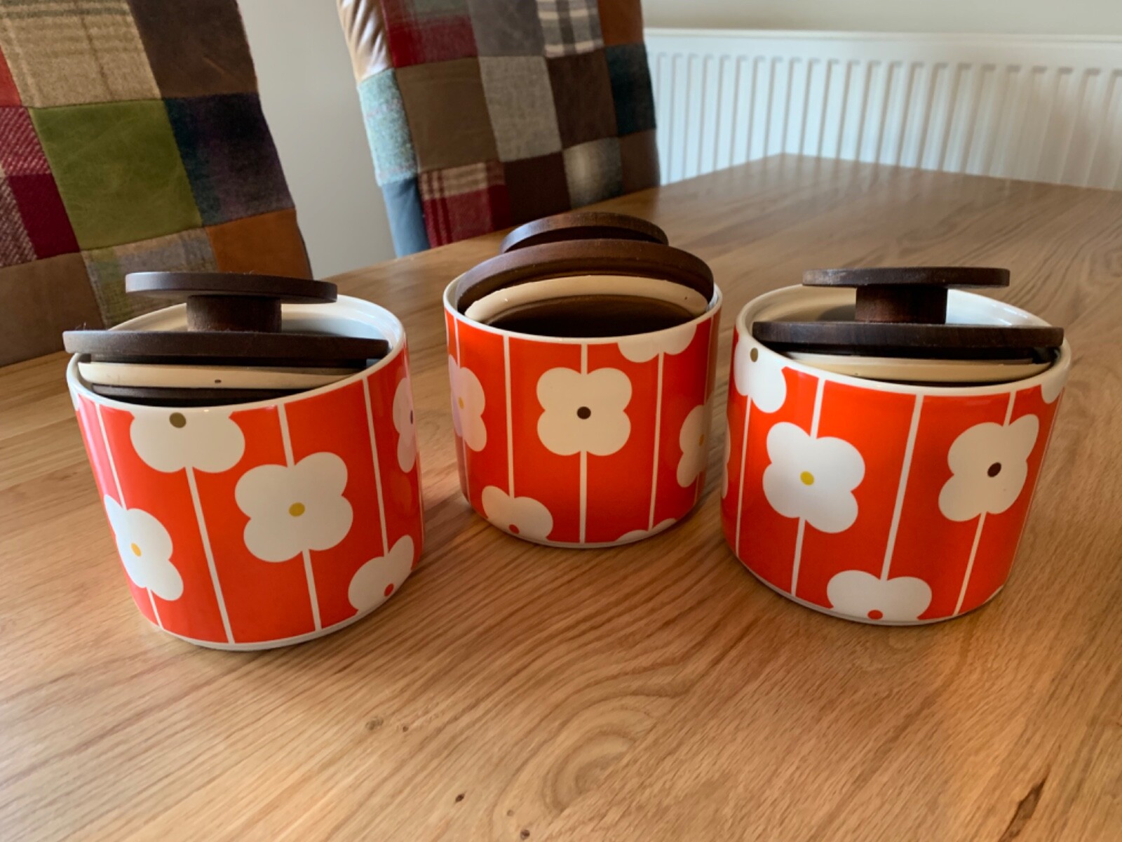 3x Orla Kiely Ceramic Storage Jars. **Check out my others**. eBay