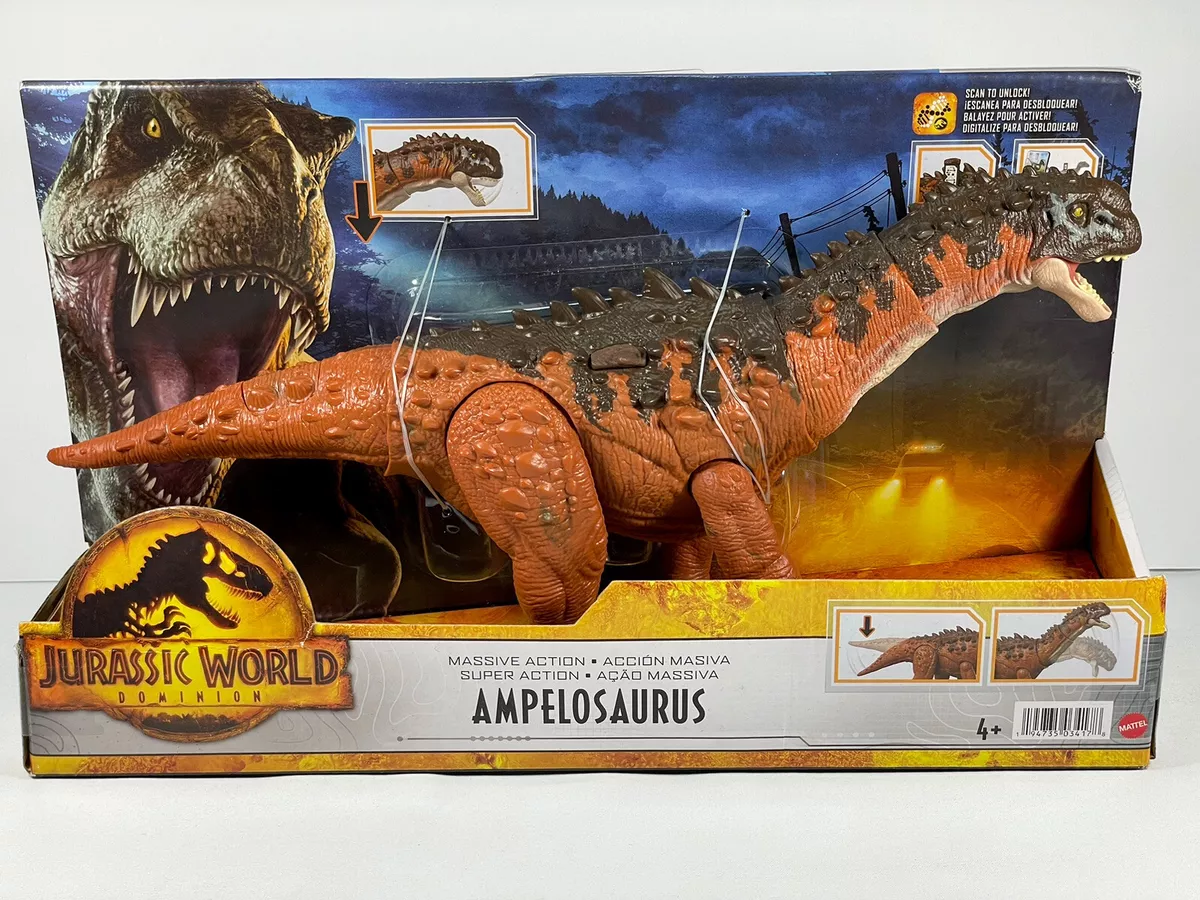 Comprar Jurassic World dinossauro Ampelosaurus grande ação de Mattel