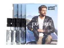 MONT BLANC EXPLORER EDP 2.0ml .06fl oz x 4 COLOGNE SPRAY SAMPLE VIALS