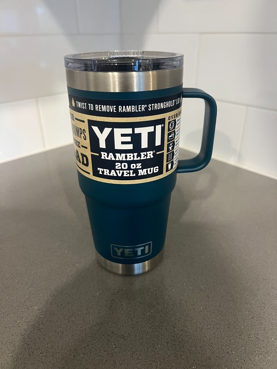 YETI Rambler 20oz Travel Mug in limited edition Agave Teal w