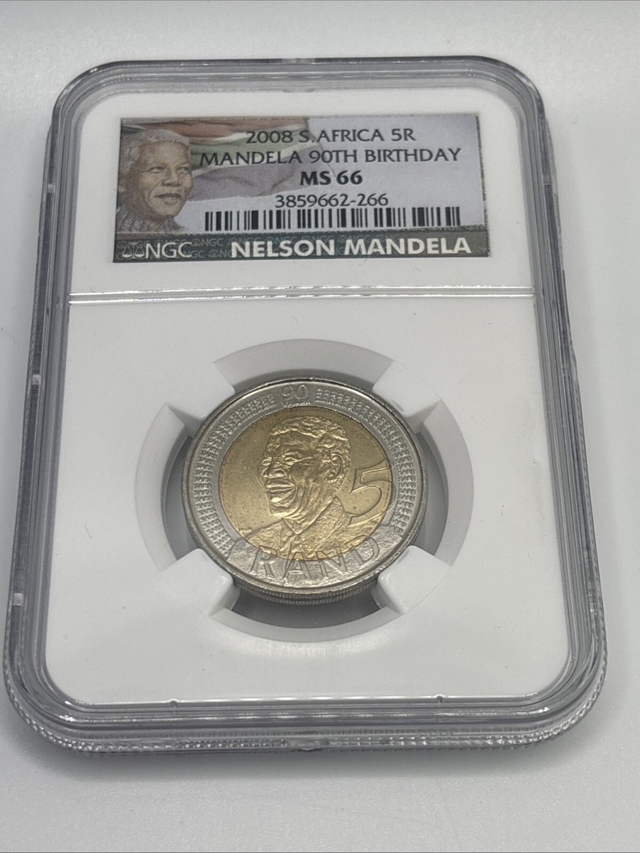 2008 S. Africa 5R Nelson Mandela 90th Birthday NGC MS66 | eBay