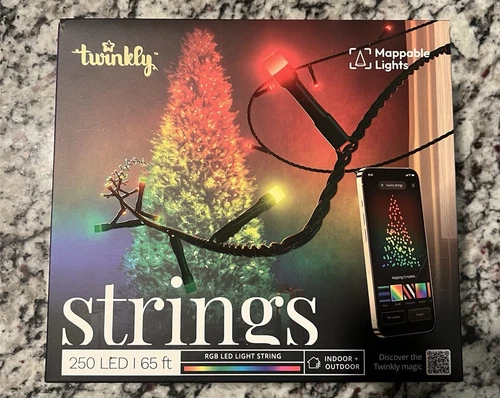 Twinkly RGB Lights Multicolor App Controlled Smart Decorations 250 LED Strings