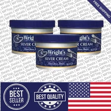 Wright's Silver Cleaner and Polish Cream - 8 Oz 3 PACK