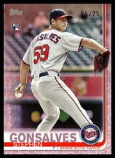 2019 Topps On-Demand Mini Pink #/25 #355 Stephen Gonsalves Minnesota Twins