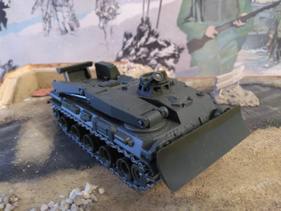 CHAR PLUTON AMX 30. AVEC GRUE. SOLIDO. 1/50 - Photo 2/4