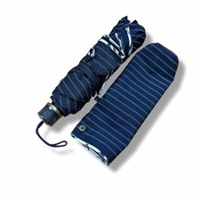 Burberry Umbrella Vintage Blue Folding Compact Umbrella Authentic Genuine