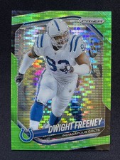 2025 Prizm Neon Green Pulsar - Dwight Freeney #120 Indianapolis Colts