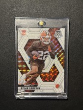 2025 Panini Mosaic - Rookies Dylan Sampson #355 White Mosaic Prizm /25 (RC)