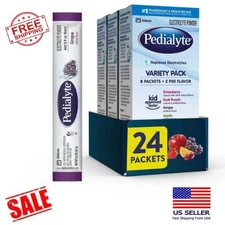 Pedialyte Electrolyte Powder Variety Pack Hydration Drink 24 Count