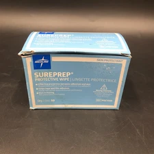 Medline Sureprep Skin Protective Barrier Wipe - Box of 50 - MSC1500 Exp 2021-‘22