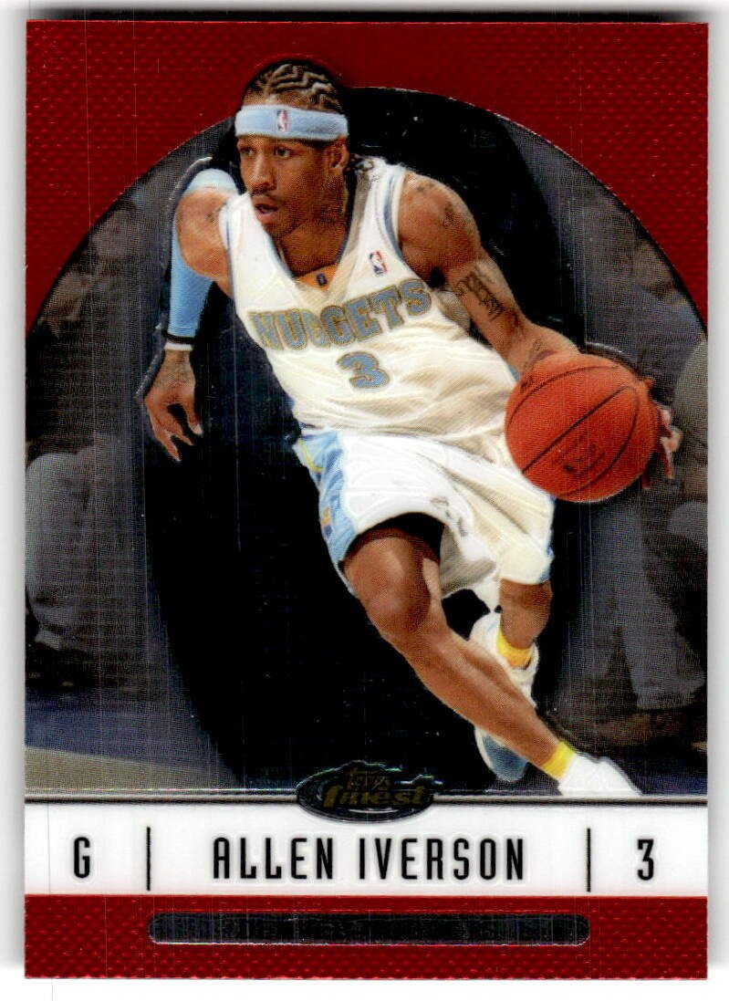 Allen Iverson #38 Basketball Cards 2006 Finest trading card — raw and PSA graded price guide