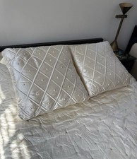 Austin Horn Collection Ivory Lattice Pillows 2 26" x 26