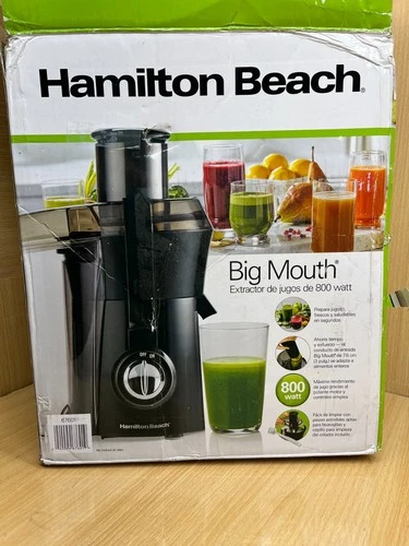 Hamilton Beach Big Mouth Juice Extractor Black (67601) Easy to Clean 800W