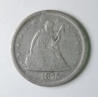 1875 S U.S. Seated Liberty Silver Twenty Cent Piece 20c Type Coin