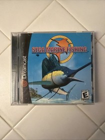 Dreamcast Fishing Rod Controller HKT-8700 w/SEGA Marine Fishing -  Exc Cond