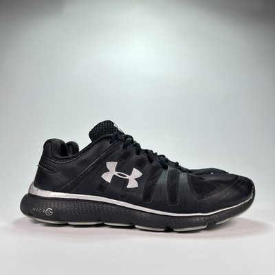 Under Armour Micro G Pulse II Black Running Shoes 111255147-001 Men s Size 9.5E