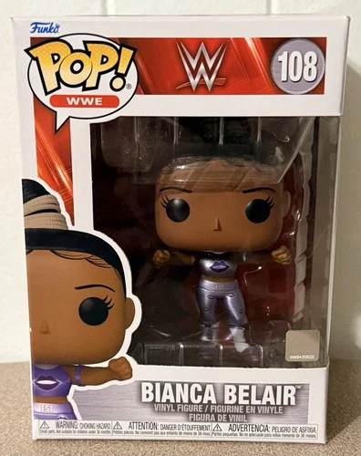Funko Pop! WWE Bianca Belair #108 - WrestleMania 37 Purple Gear - Vaulted - New