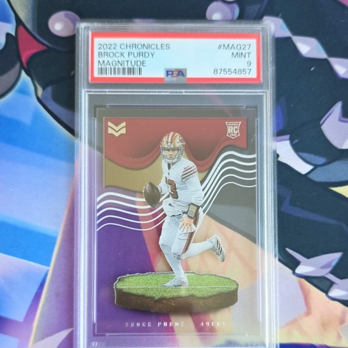 Panini 2022 Chronicles Magnitude Brock Purdy RC #MAG-27 PSA 9 49ers