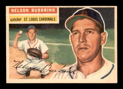 1956 Topps White Back #27 Nelson Burbrink DP RC EXMT X2428077