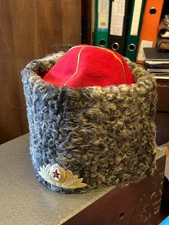 USSR Papakha General's Cap Russian Red Army 1980s Winter Cap 