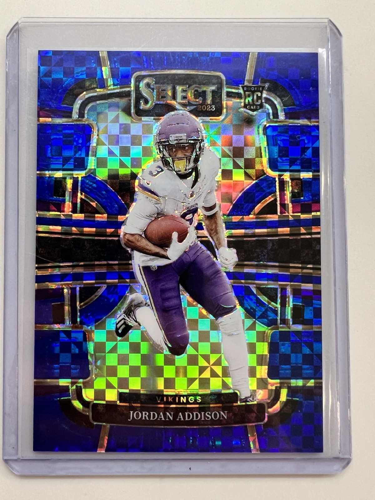 2023 Panini Select - Concourse Jordan Addison #66 Blue Prizm /199 (RC)