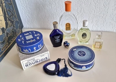 BOURJOIS lot d objets de parfumerie anciens  , collectors vintages  - Photo 1/4