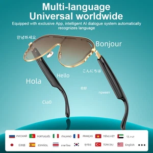 AI Smart Glasses Sunglasses/make Calls/translate/bluetooth Glasses/headphones k8