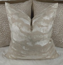 Luxury Gold champagne Abstract Modern Cushion Cover Velvet Reverse 