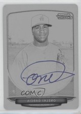 2013 Bowman Chrome Prospects Printing Plate Black 1/1 Onelki Garcia Auto 5j8