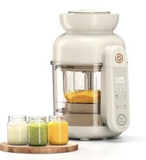 BabyNutri Auto Baby Food Maker, Baby Blender  Steamer and Puree Maker -ivory