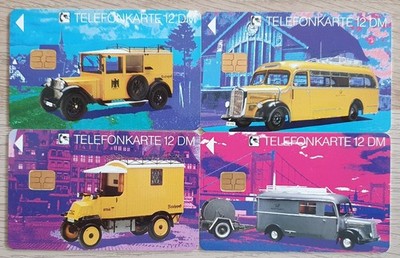 4 ''E'' Cards, E 9/12 - Deutsche Telekom Condition See Scan Unused.