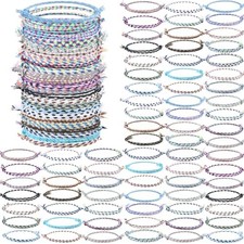 Pcs Friendship Braided Bracelets Bulk Set, Colorful Woven String 100 Cool