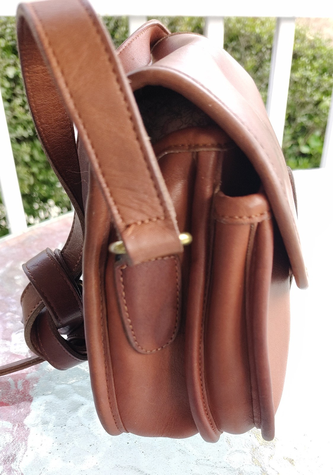 Coach SMALL Vintage 9954 Prairie Cognac Leather C… - image 5