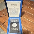 Morgan Silver Dollar 1878 Carson City Uncirculated with Box & Certificate