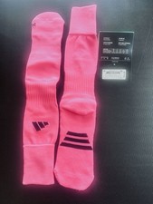 Adidas Soccer OTC Over the Calf Socks Youth Small Pink Black NWT 1 Pair 2Y-5Y