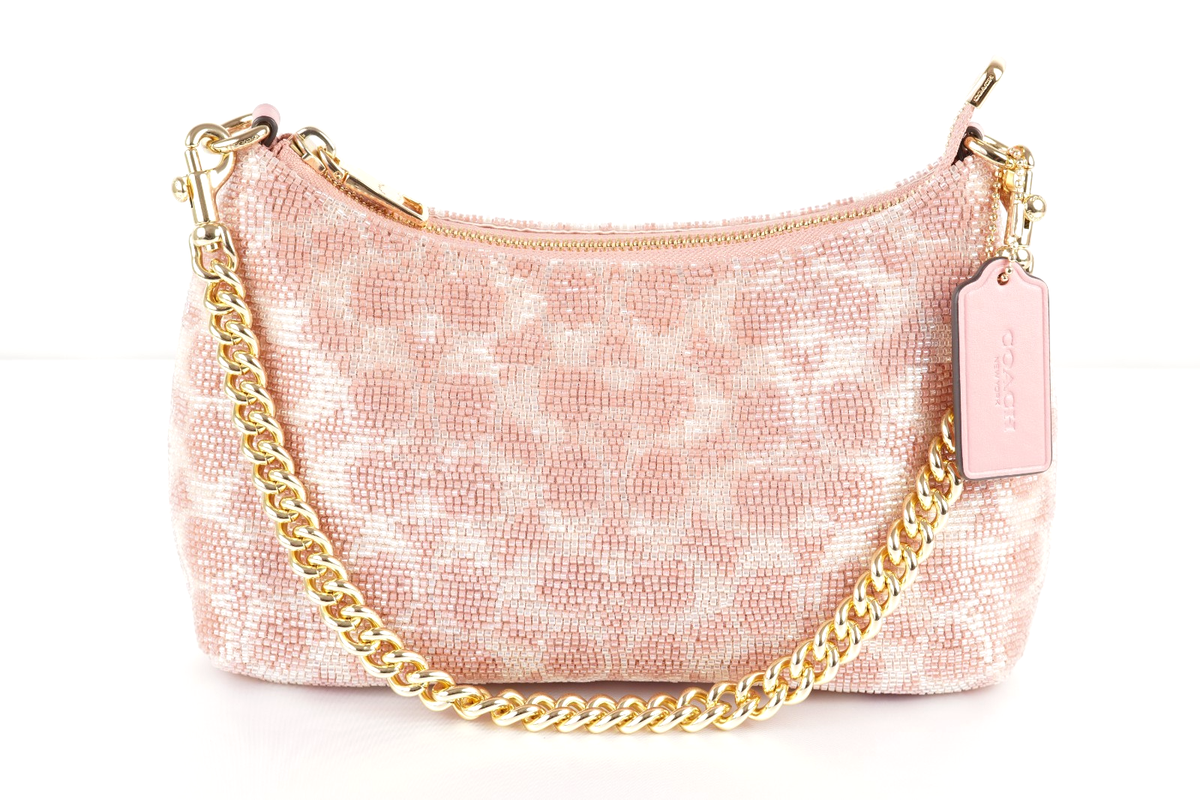 COACH Terry Shoulder Bag Signature Satin Pink CET14 IMPIN Meke