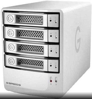  G-SPEED Q, 0G02319, 4-Bay, USB 2.0 / 2 x Firewire800 / eSATA, NO HARD DRIVES!