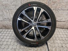 VOLKSWAGEN GOLF MK7 2015 17" INCH ALLOY WHEEL WITH DAMAGED TYRE 5G0601025AK