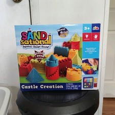 Sand Sational Castle Creation Sand Art Kit 14pc 500g Glitter Sand Molds Ages 3 